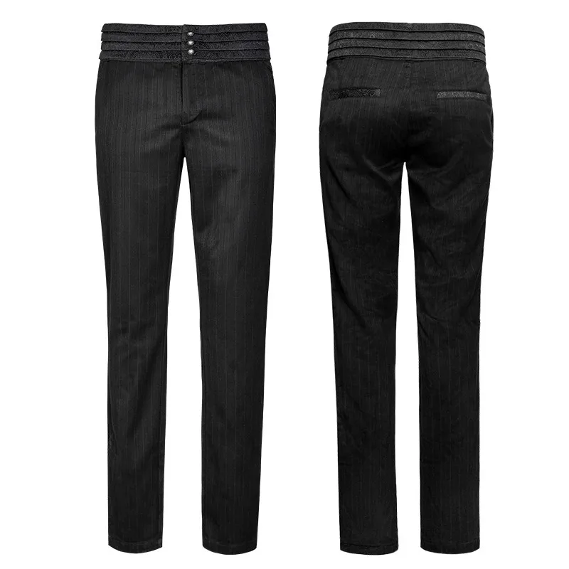 K-280 Striped Woven Plus Size Rave Gothic Punk Mens Dance Pants
