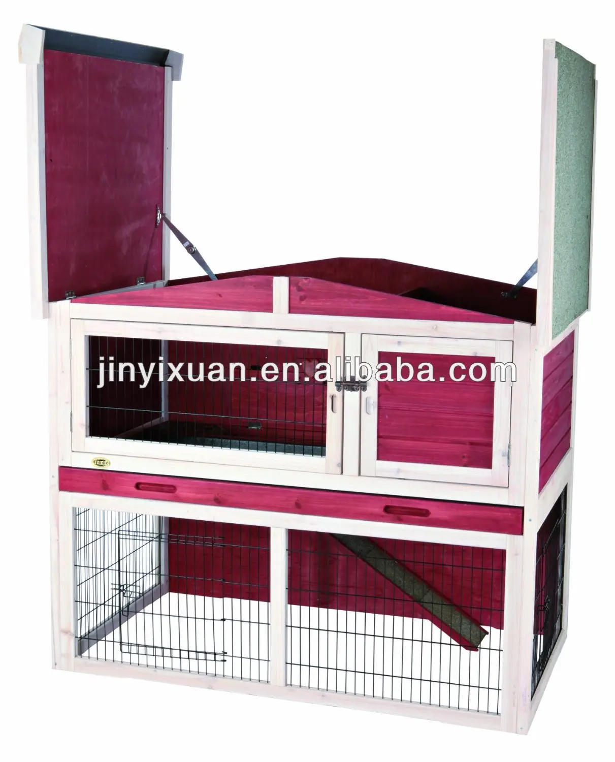 Lujo al aire libre conejera de madera diseño/Casa del conejo/conejo