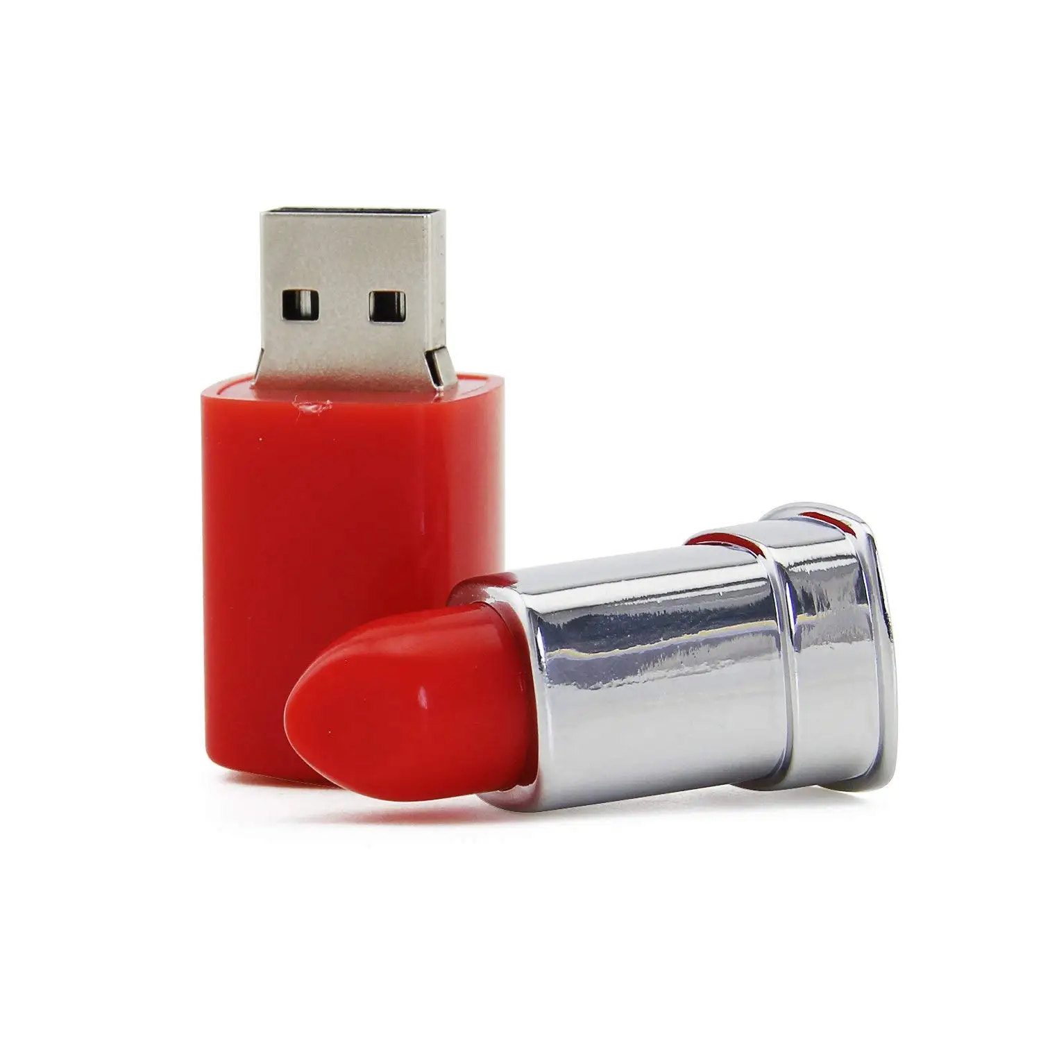 Pink Lovely Cute Novelty Lipstick Shape 32GB USB 2.0 Flash Drive Pen Drive Thumb Drive Pendrive Flashdrive 