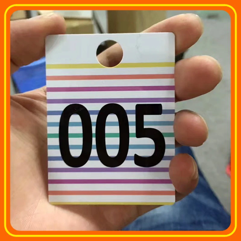 Normal And Reverse Reusable Coat Hanger Numbers Cards For Facebook With