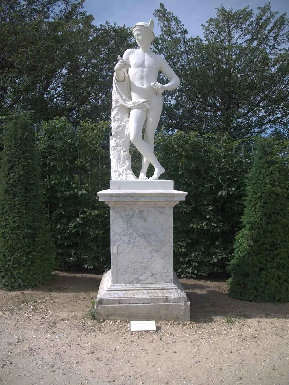 古罗马石花园雕塑生活大小裸体男子大理石雕像雕像