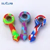 Random Portable Colored 4.23in Silicone Smoking Pipe Hand Spoon Pipe