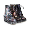 Korean hot sale women rain boots digital PVC girl rain shoes fashion scrawl color martin boots