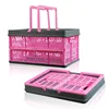 Quality Products Foldable Kitchen Food Fruit Bread Cutlery Folding Handle Plastic Basket