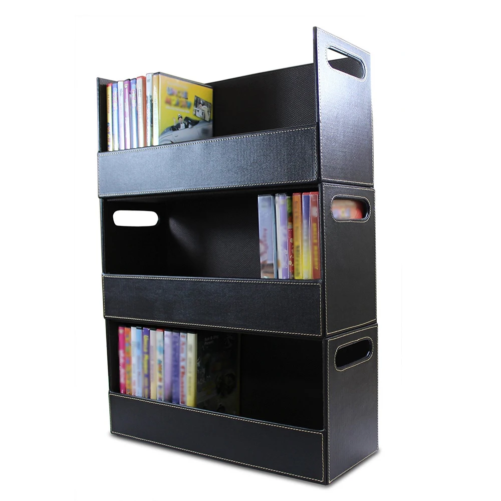 Custom Pu Leather Cd Storage Box,Home Cd Tray Holder Buy Cd Storage