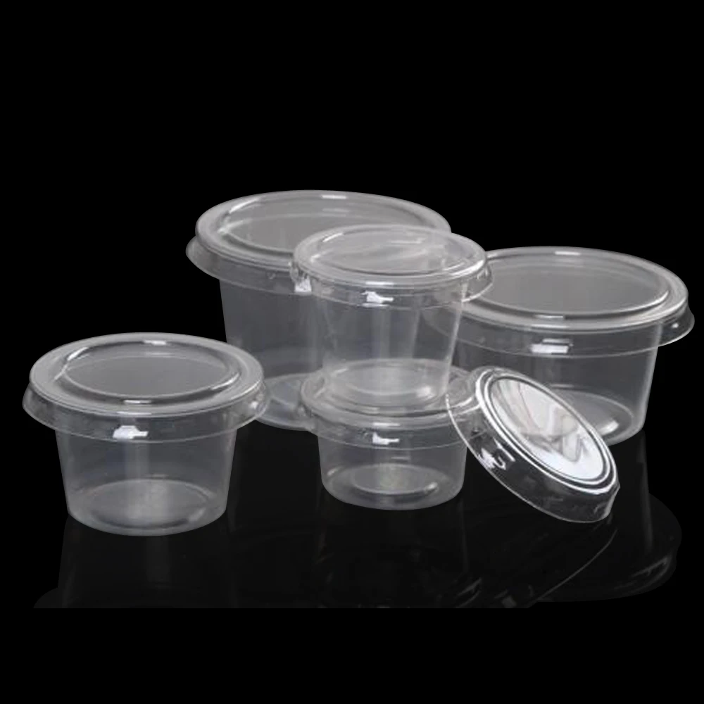 2 Oz Sauce Container Small Plastic Cups With Lids - Buy Small Plastic ...