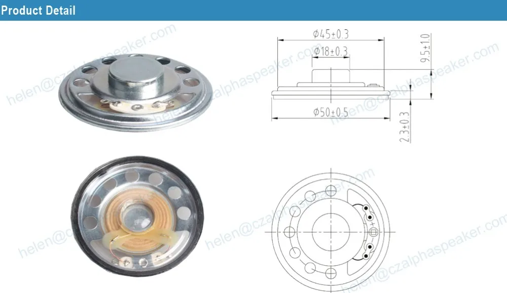 45 ohm 1 watt speaker