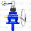 Australia 0.5t powerjacks handwheel worm gear drive with handle clevis end 900mm stroke for hoist lift gate bevel gear system