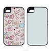 Big Sale White Blank 2D Sublimation TPU Silicone Rubber Phone Case for Iphone4S