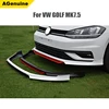 ABT style PP plastic car front bumper lip spoiler for Volkswagen VW Golf MK7 MK7.5