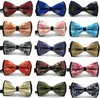 Queena Different Pattern Models Male Necktie Adjustable Exquisite Retro Bow Tie