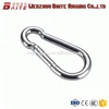 Cheap factory price 6*60 mm carabiner, Zinc Plated-blue white 30000 pcs stock lot closeouts of snap hook with lettering