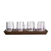 Elegant wine glass holder wooden