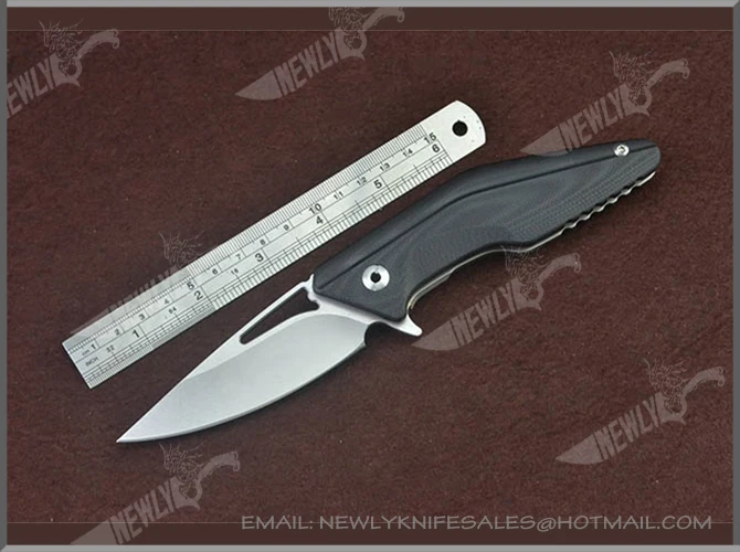 G10 Handle Survival Tactical D2 Knife Folding Pocket Knife