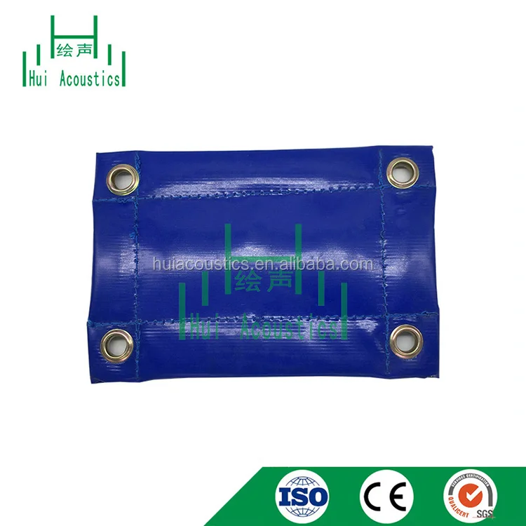 Sound-Absorbing Curtains Attached to Steel Scaffold Construction Sites Acoustic Fence