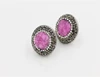 Natural faceted beads Turkey amethyst earrings women pave earrings jewelry 2019
