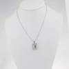 Gold High Polish Vintage Stainless steel rectangle Locket Frame photo jewelry necklace