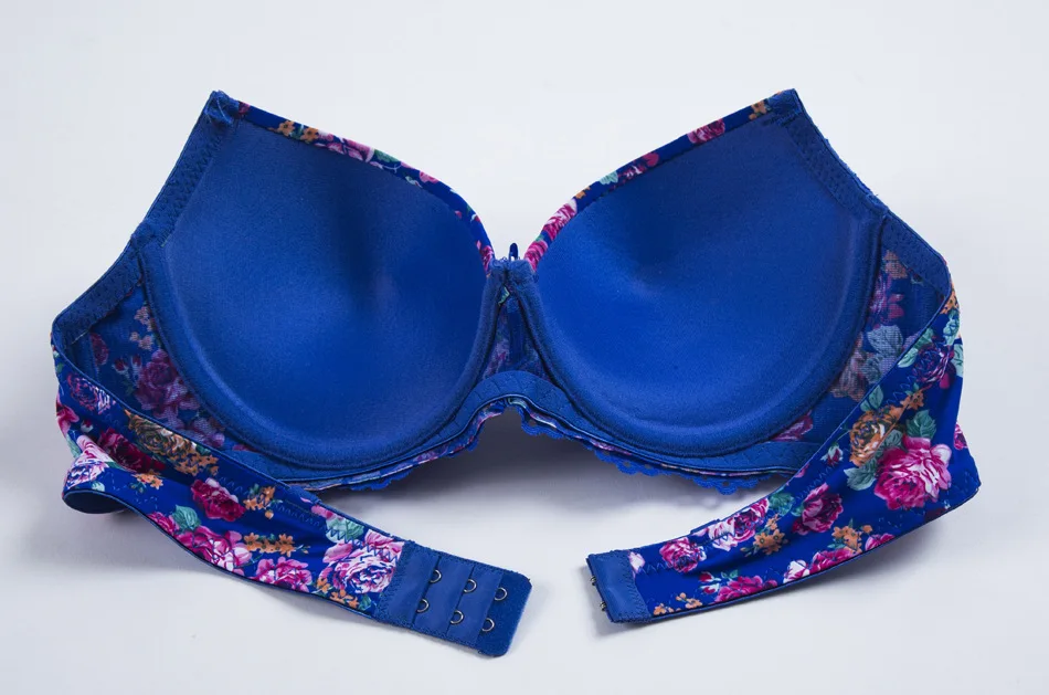 Fancy Small Flower Printed Hot Jockey Bra Women Underwear Bra Panty Set