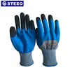Impact-Resistant Gloves glove two tier latex dipping polyester liner safety working glove