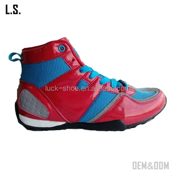 red wrestling shoes