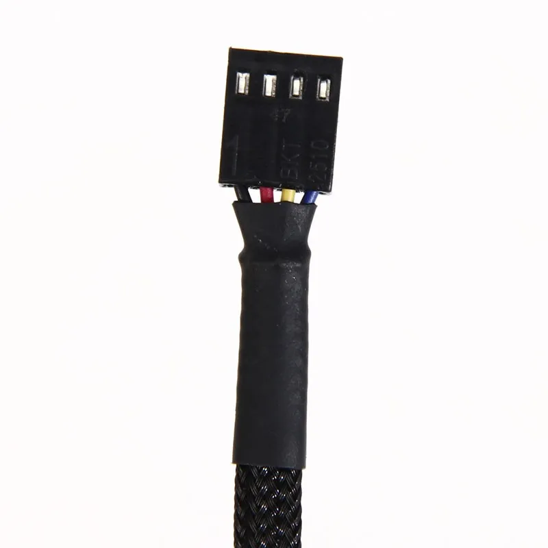 Black 4 pin Led wiring connector female to female cable For 5050 RGB LED Extension Strip cable