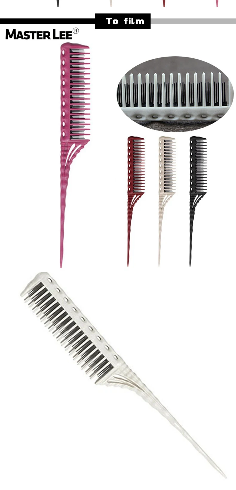 Masterlee Brand Carbon Fiber Plastic Hair Cutting Comb Buy Carbon