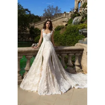 Mermaid Dress with Detachable Skirt