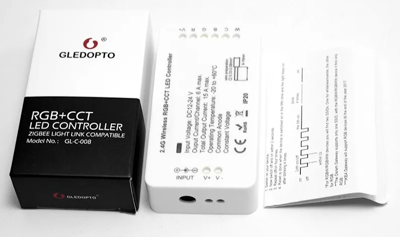 DC 12V 24V 5Channel 15A RGBW RGBCCT ZLL Bridge Smart Voice App Control ZigBee Dimmer LED Strip Controller - ANKUX.COM