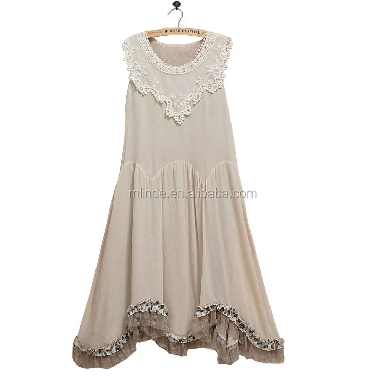 taupe linen dress