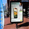 Outdoor double side scrolling advertising slim magnetic light box