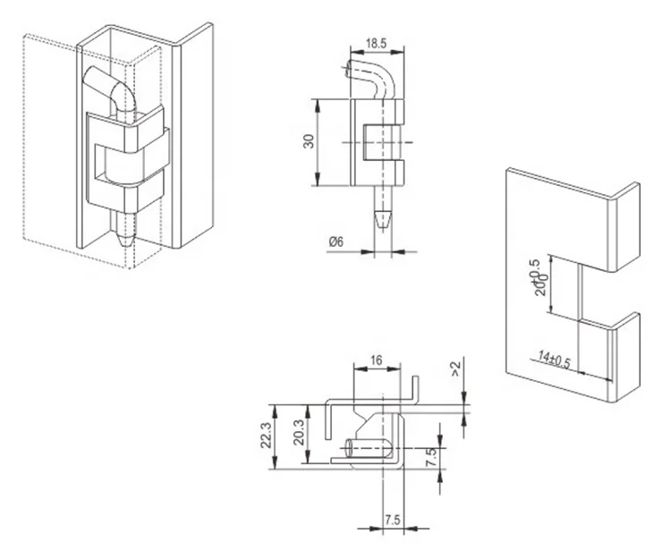 Mechanism Bracket Vertical Lift Up Variable Overlay Traditional Self-Closing Wall Bed Part Bed Gas Spring Hinge For Sofa