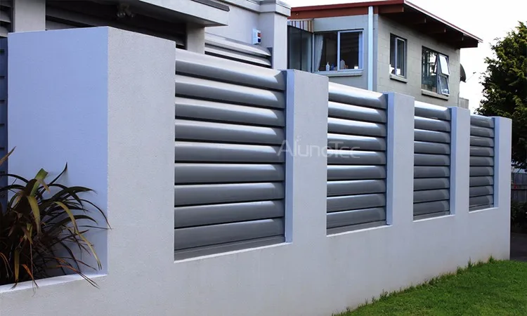 Prefab Aluminum Louver Fence Panels, Slat Fence Screens, View Prefab ...