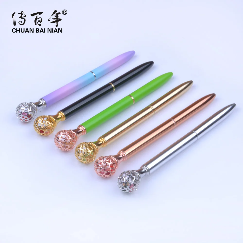 Hot Sales Personalized Multicolor Diamond Crystal Ball Pen For Women