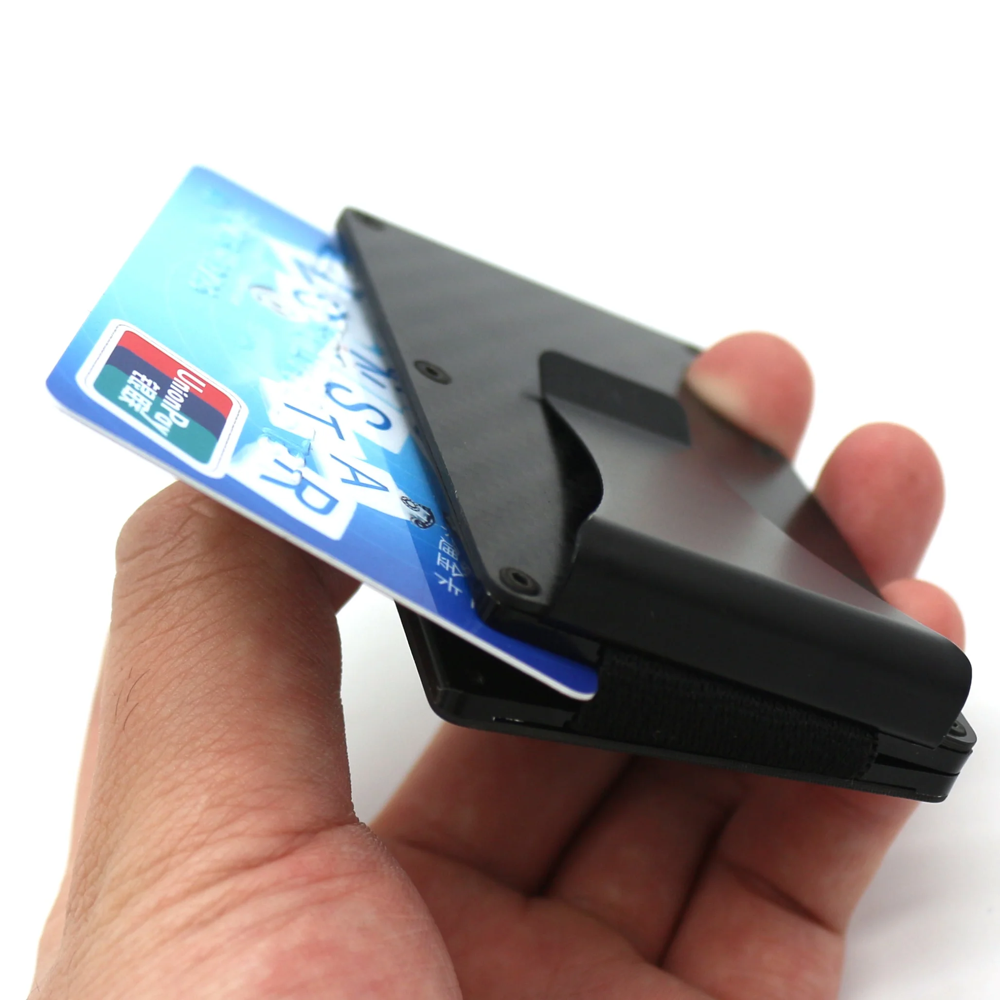 Carbon Fiber Slim Minimalist Front Pocket Arw Metal Money Clip Wallet Rfid Blocking Credit Card