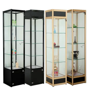 Curio Cabinet With Glass Doors Buy Glass Vitrine Display
