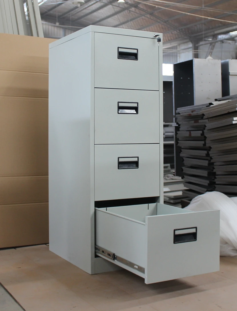 Steel Durable 4 Drawers Filing Card Damro Office Furniture