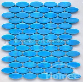 Blue Color Gl Pebbles Crystal Mosaic Tile For Swimming Pool Blue Color Gl Pebbles Crystal Mosaic Tile For Swimming Pool Bathroom