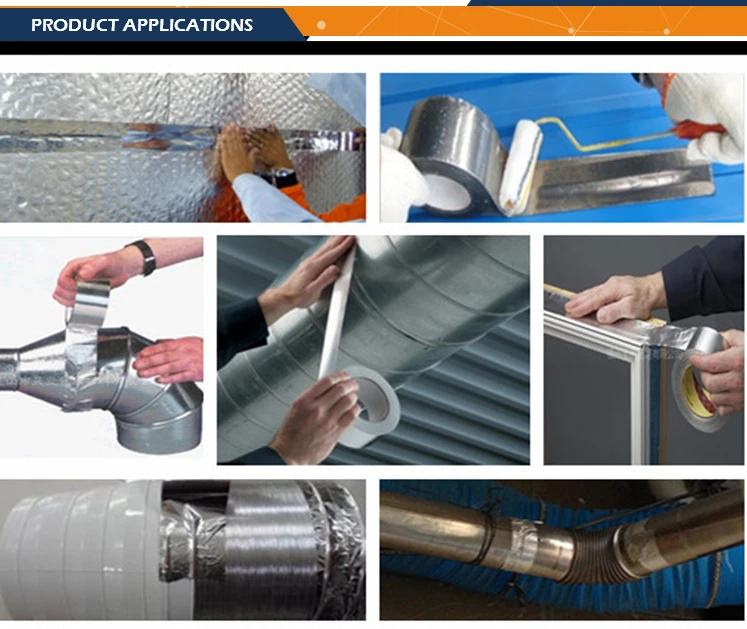 aluminum foil tape_3 | Glass Wool | Rock Wool | Rubber Foam | Rubber Plastic | Aluminum Foil | Mineral Wool | Rockwool | Ceramic Wool | Aluminum Silicate | Insulation Nails | Flex Tape | Pipe Insulation