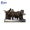 Modern interior decoration bronze horse water fountain sculpture NTBFO-098Y