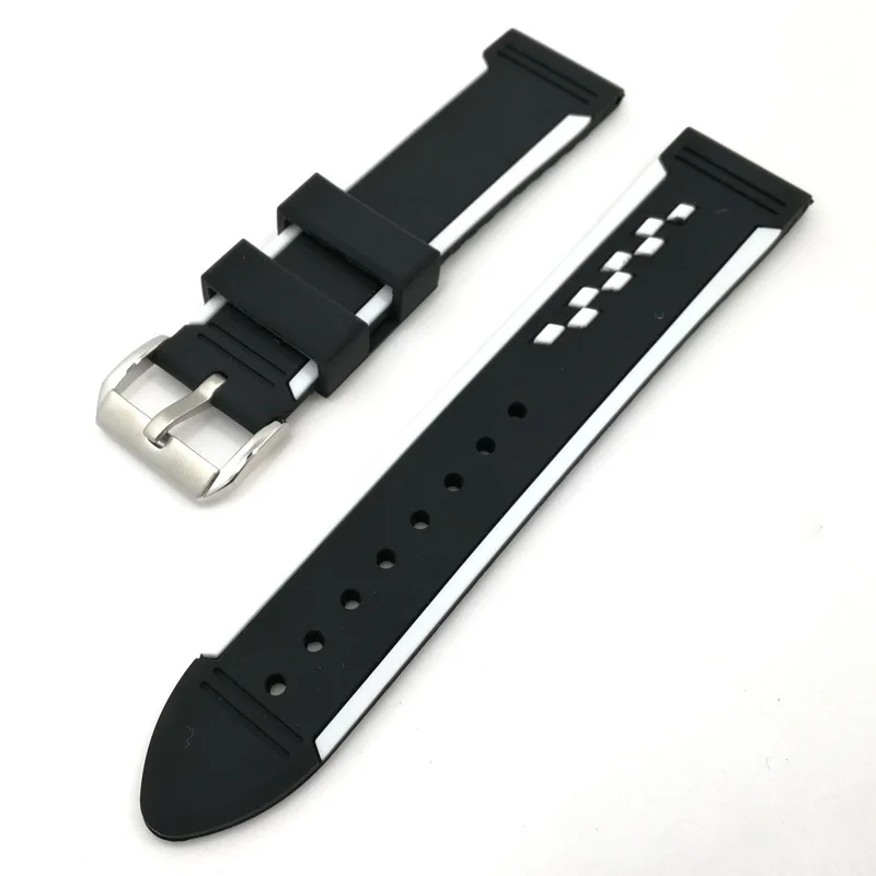 2018 New Design Dustproof Watch Strap Waterproof Silicone/rubber 20 22