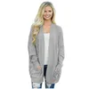 Classic Cardigan Long Sleeve Midi Long Large Size Women's Knit Cardigan