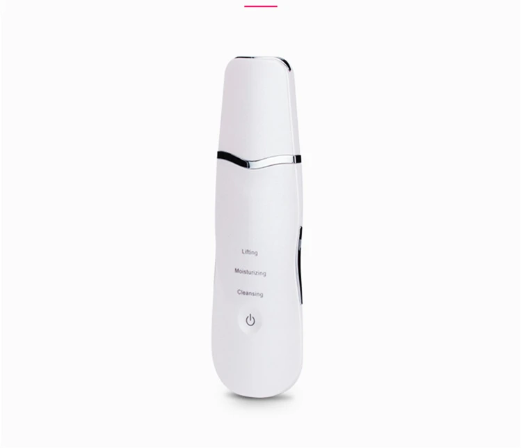 Ultrasonic Face Skin Scrubber Rechargeable Facial Cleansing Device Peeling Vibration Blackhead Exfoliating Pore Cleaner Tool