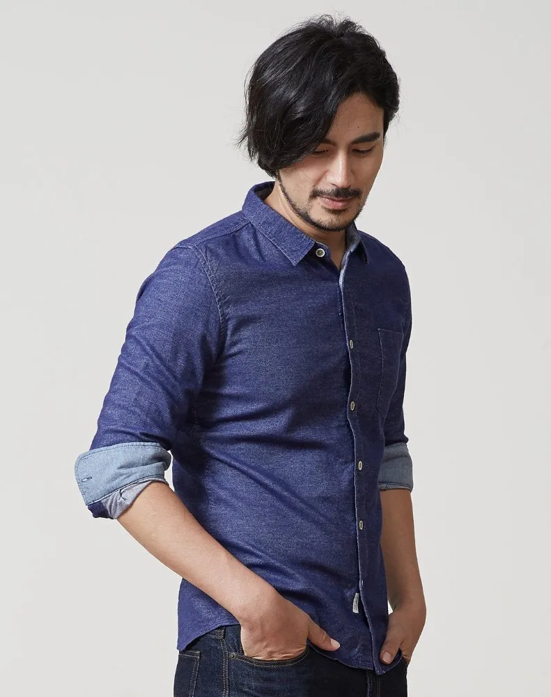 denim formal shirts