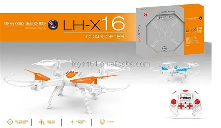 Lh-x16 Rc Drone Quadcopter Kit Aircraft 2.4g 4ch 6 Axis Gyro Headless