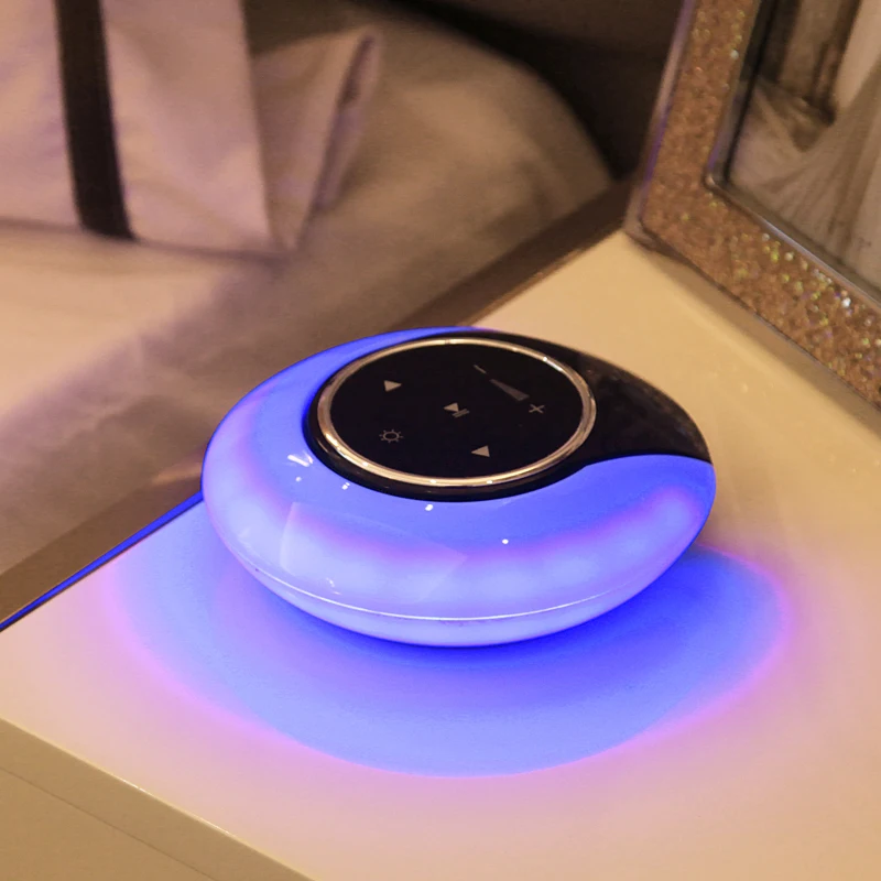 Touch control Table Lamp with Speaker Moon bay LED Night Light Wireless speaker promotion - ANKUX.COM