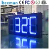 solar led house number light 7 segment digital clock display led scrolling message board