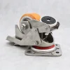 SS 500 kg Load Capacity Stainless Steel High Tech Foot Operated Leveling Caster Wheel