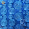 Popular in Africa Blue Round Cord Embroidery Fabric