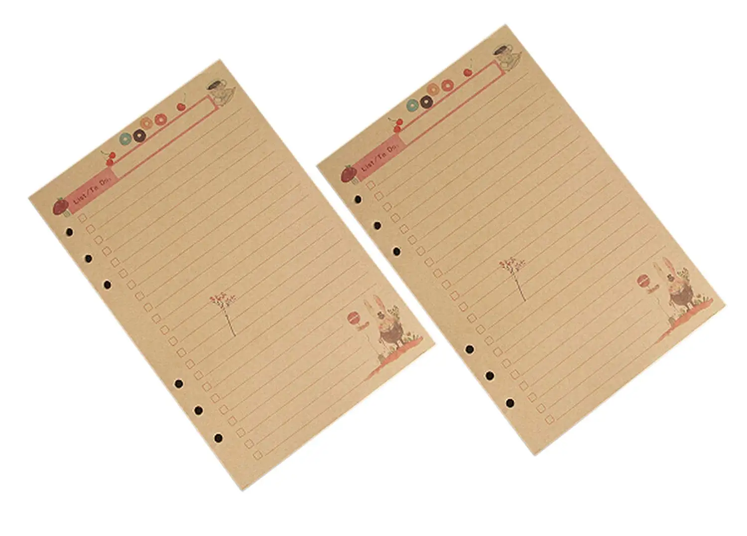 A5 removable journal lined paper refill