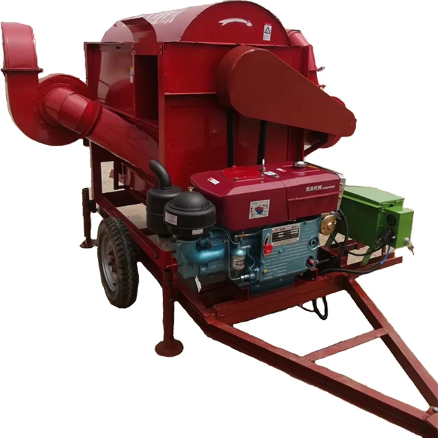 2019 Mobile Grains Thresher Rice Thresher For Mini Paddy Thresher